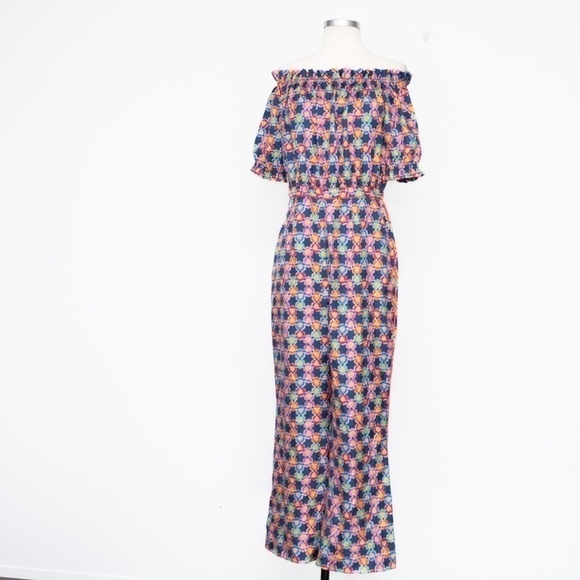 Saloni. Juli B Silk Jumpsuit. - Picture 2 of 15